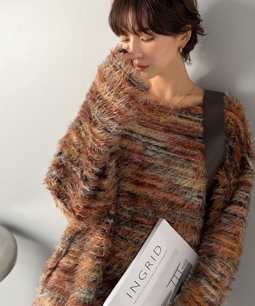 日本🇯🇵連線 Classical Elf 柔和漸層毛絨針織衫 暈染 漸層 休閒 寬鬆 針織 長袖 3色(任買兩件711免運)/預購