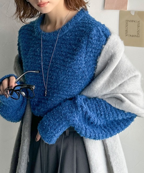 日本🇯🇵連線 Classical Elf 熊寶寶毛絨泡泡袖上衣 蓬鬆感 泡泡袖 針織 休閒 長袖 5色(任買兩件711免運)/預購