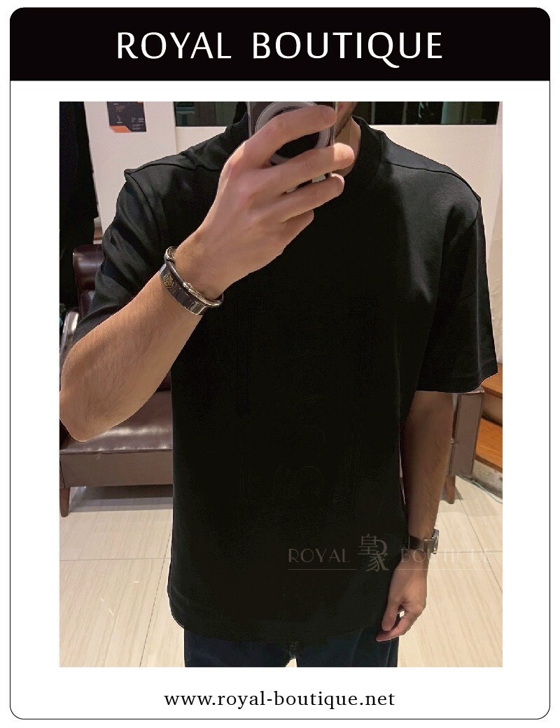 BOSS 胸前立體蜂巢狀膠印LOGO短T