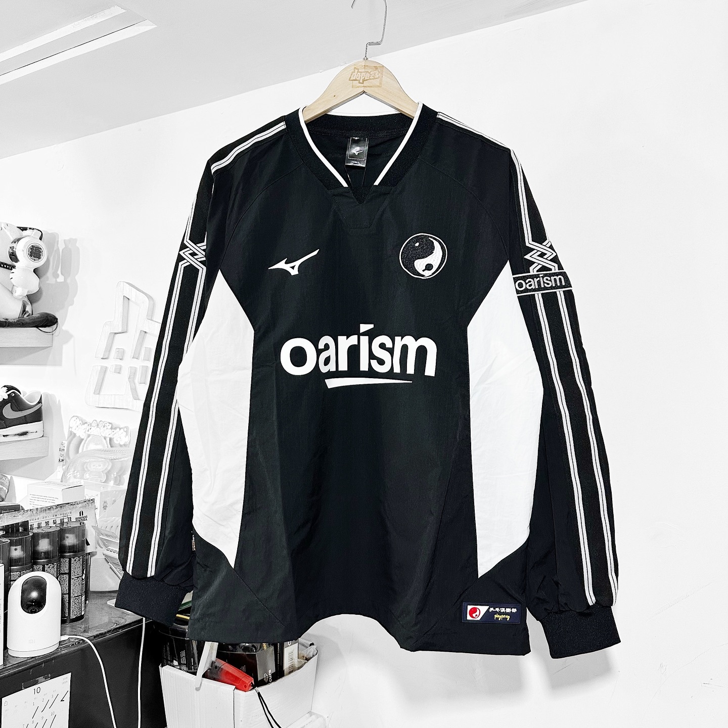 Mizuno x Oarism Black 聯名款 寬鬆 柯克船長 復古足球衣