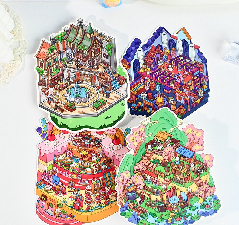 十月系列4.0造景贴纸