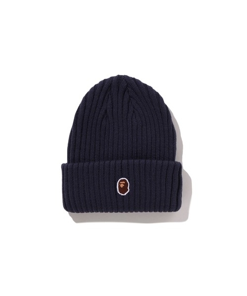 A BATHING APE BAPE ONE POINT BEANIE 猿人 猿人頭 毛帽 3色
