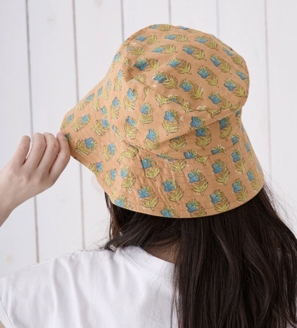 秋日磚紋碎花漁夫帽【日本直送】