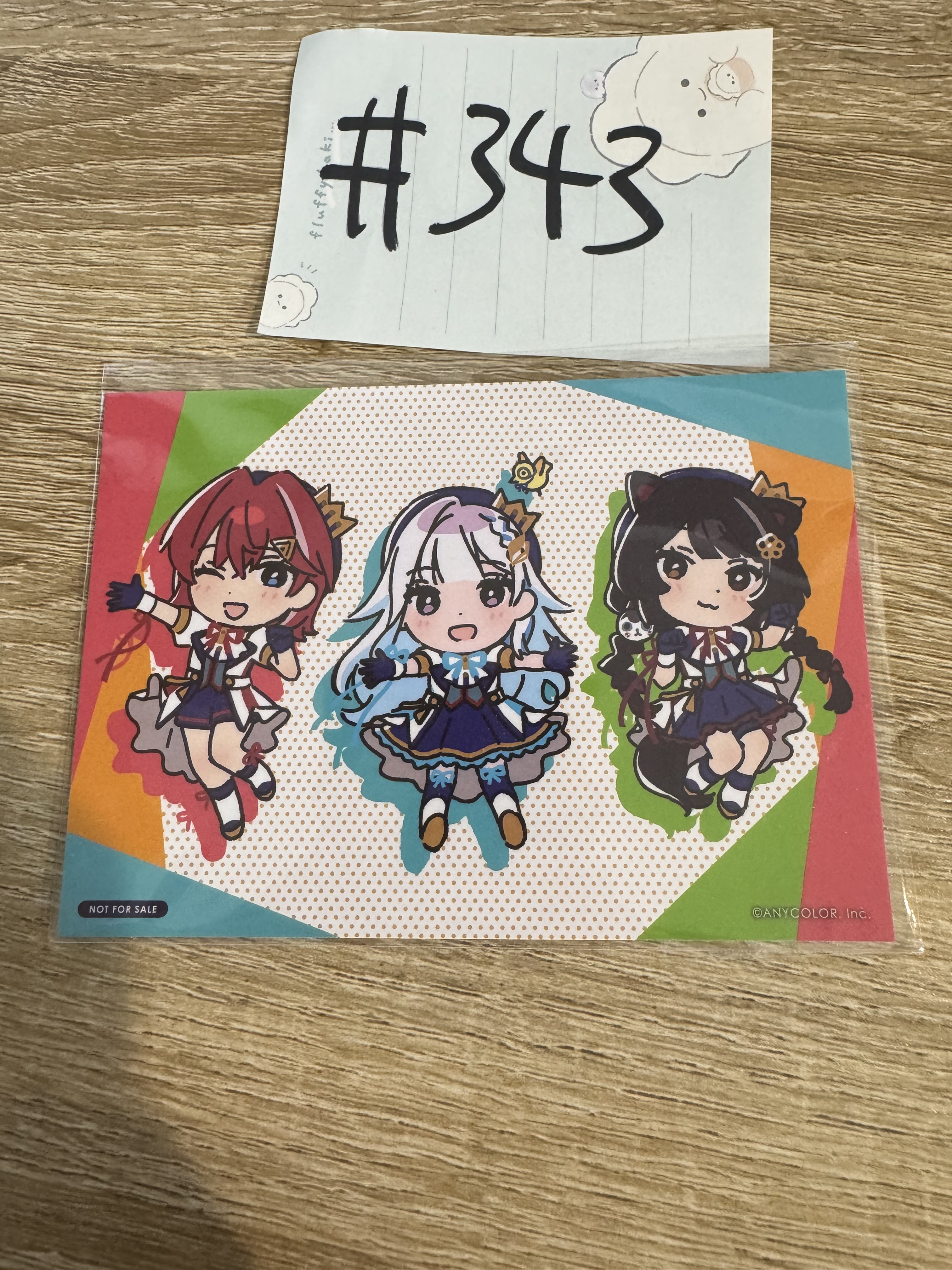 彩虹社 3人 5TH 紙品#343