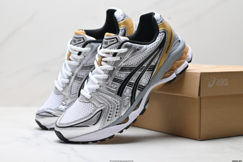 ASICS Gel-Kayano 14 公司級版本運動休閒透氣專業跑鞋 採用工程彈性雙層再生針織密度鞋面材質後跟3D可視GEL緩震乳膠物料升級FF BLAST PLUS全新緩震中底部位科技材質外置高耐磨橡膠外底 穩步升級，跑出節奏