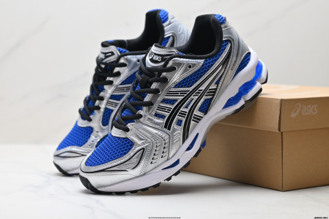 ASICS Gel-Kayano 14 公司級版本運動休閒透氣專業跑鞋 採用工程彈性雙層再生針織密度鞋面材質後跟3D可視GEL緩震乳膠物料升級FF BLAST PLUS全新緩震中底部位科技材質外置高耐磨橡膠外底 穩步升級，跑出節奏