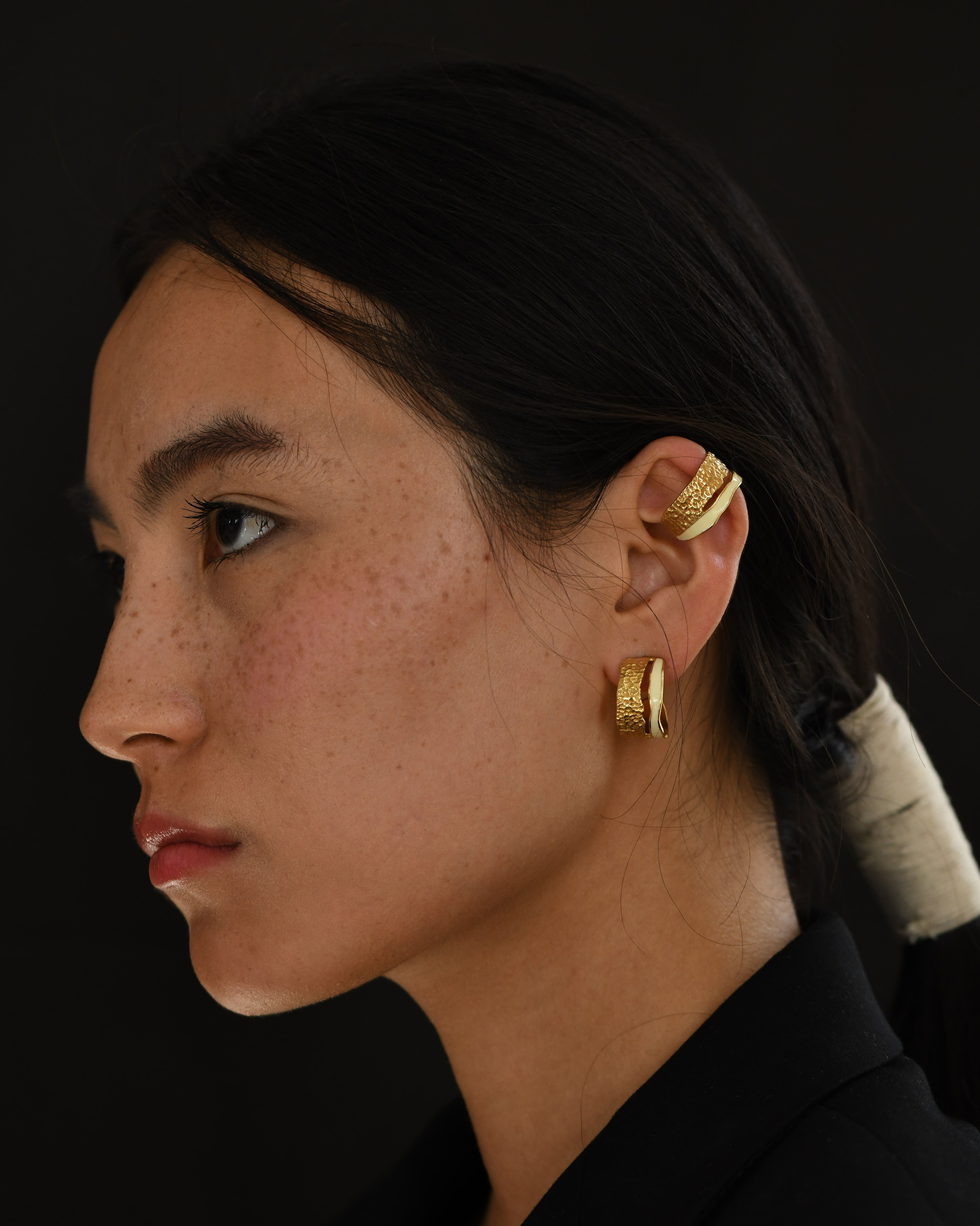 【 Jewelry 】琺瑯小圈耳環