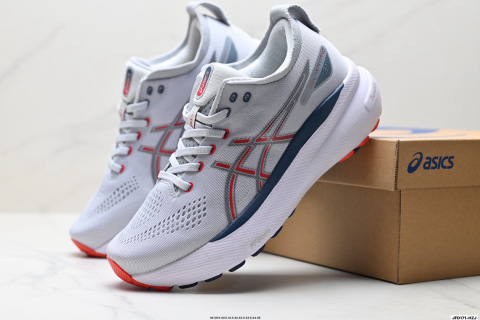 ASICS GEL-KAYANO 31 PLATINUM低幫專業有氧超輕便運動跑步鞋全新原裝數據開發 符合人體工程學 一體式雙層編製鞋面 高彈性面料