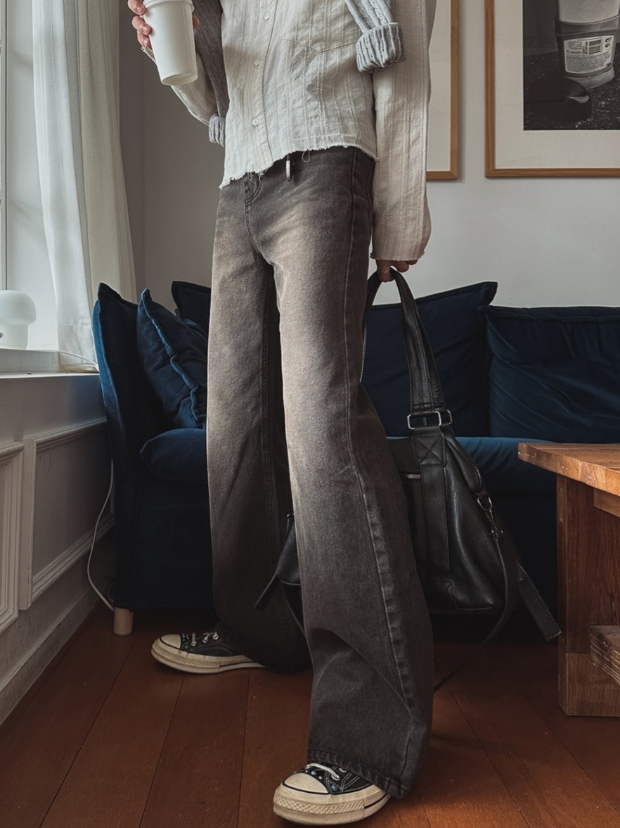 卡普里長款微喇牛仔褲 靴型褲