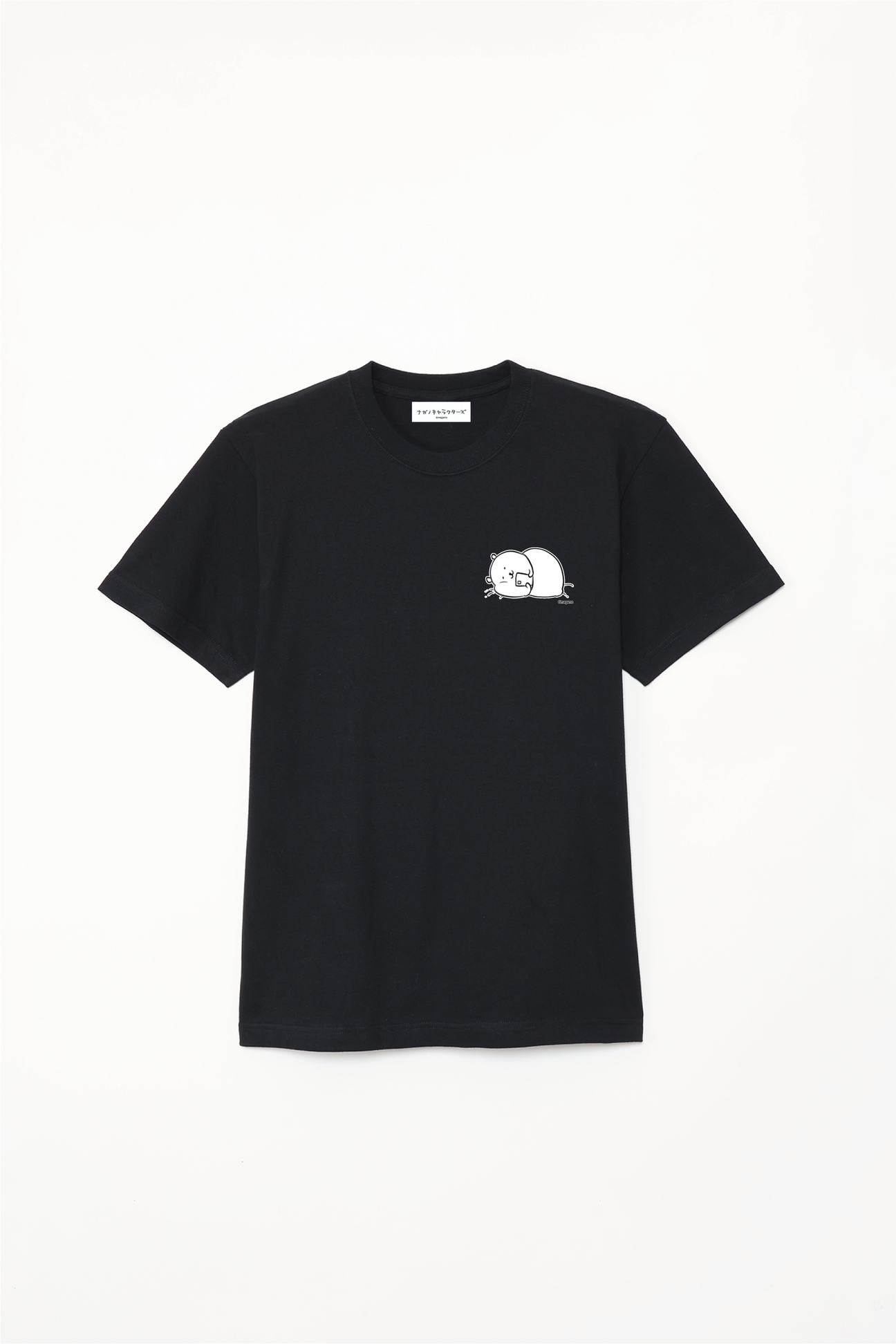 預訂｜白熊 ODM 5.6oz純棉短袖T恤 躺著 左胸圖案