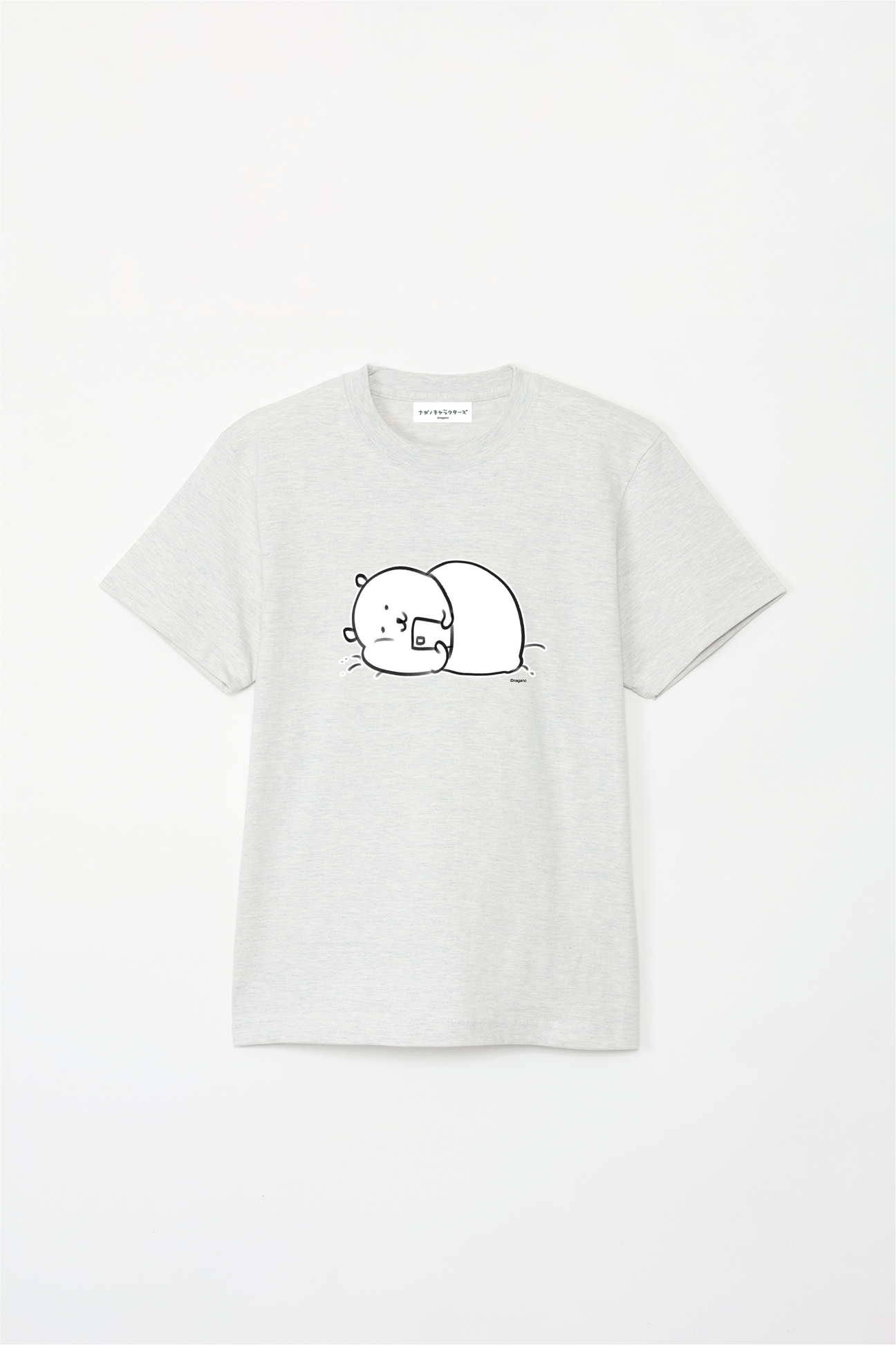 預訂｜白熊 ODM 5.6oz純棉短袖T恤 躺著 中央圖案