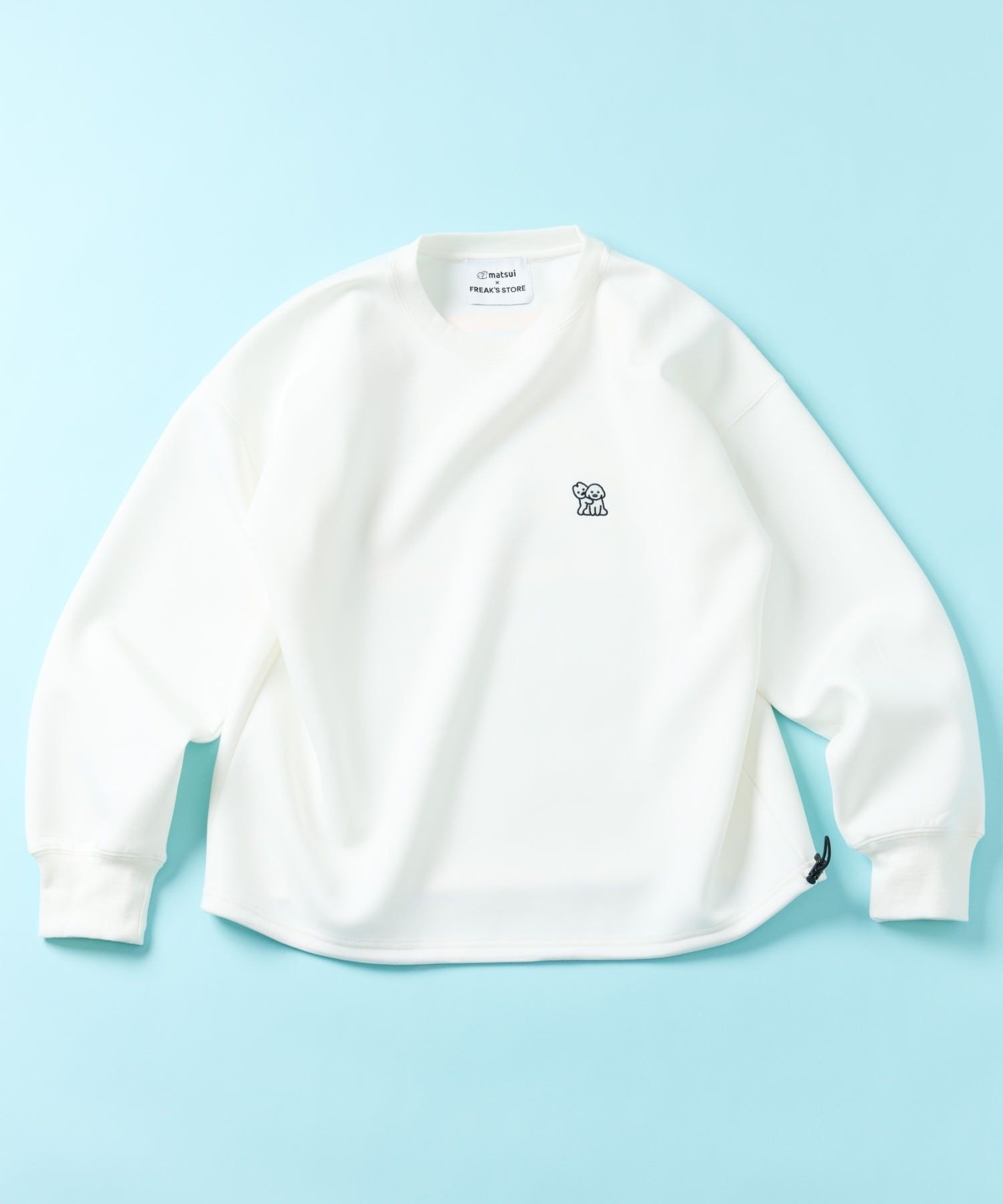 matsui×FREAK'S STORE/ ｢WARNING」Back Print Crew Neck Sweatshirt