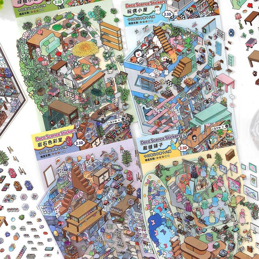 十月6.0Infeel.Me 今日营业中造景贴纸