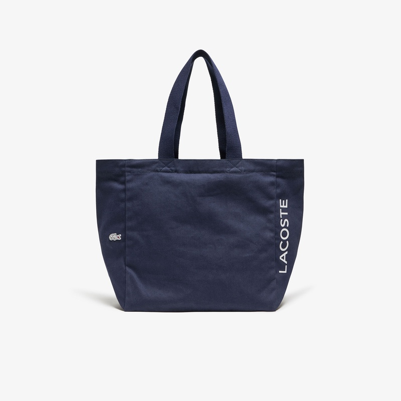 日本 LACOSTE｜Cotton Canvas Tote Bag