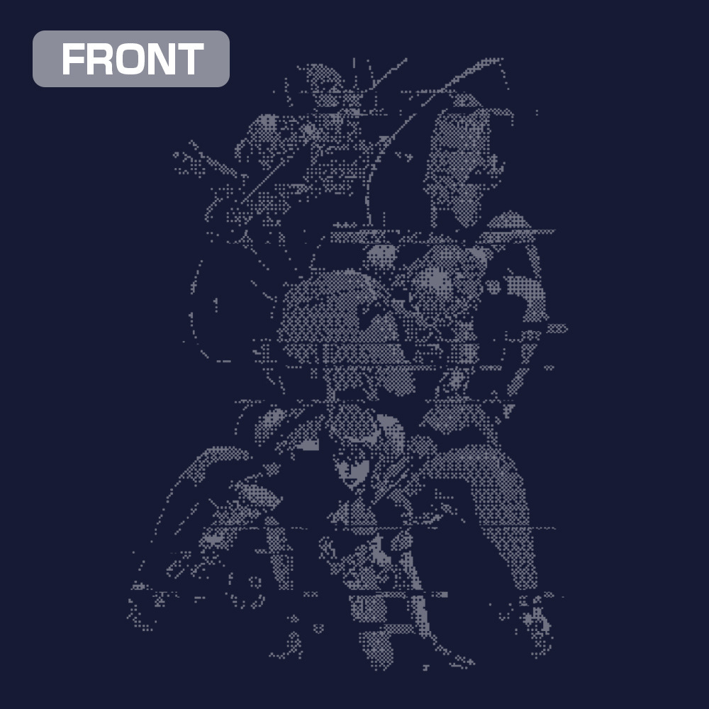 Cospa 1020 草薙素子 ピクセル Tシャツ [攻殻機動隊 STAND ALONE COMPLEX] NAVY