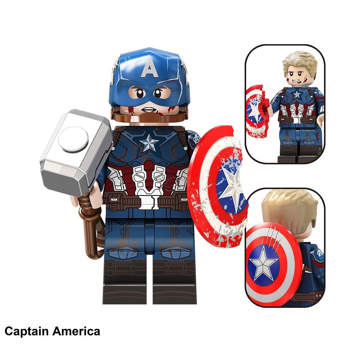 Captain America Custom Minifigures Fit Lego TV6217 TV1148