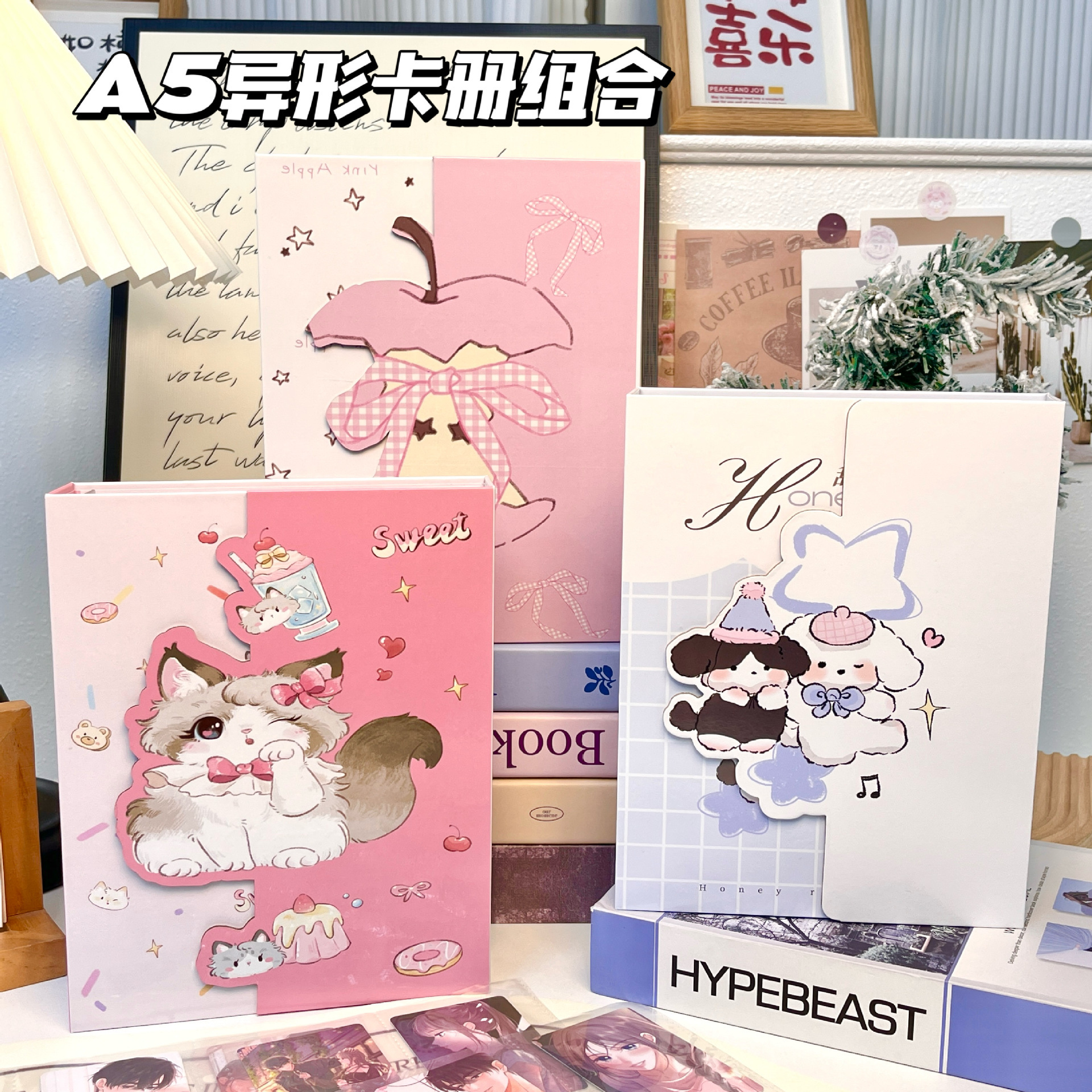 INS Cartoon Style A5 4-Pocket Binder Album