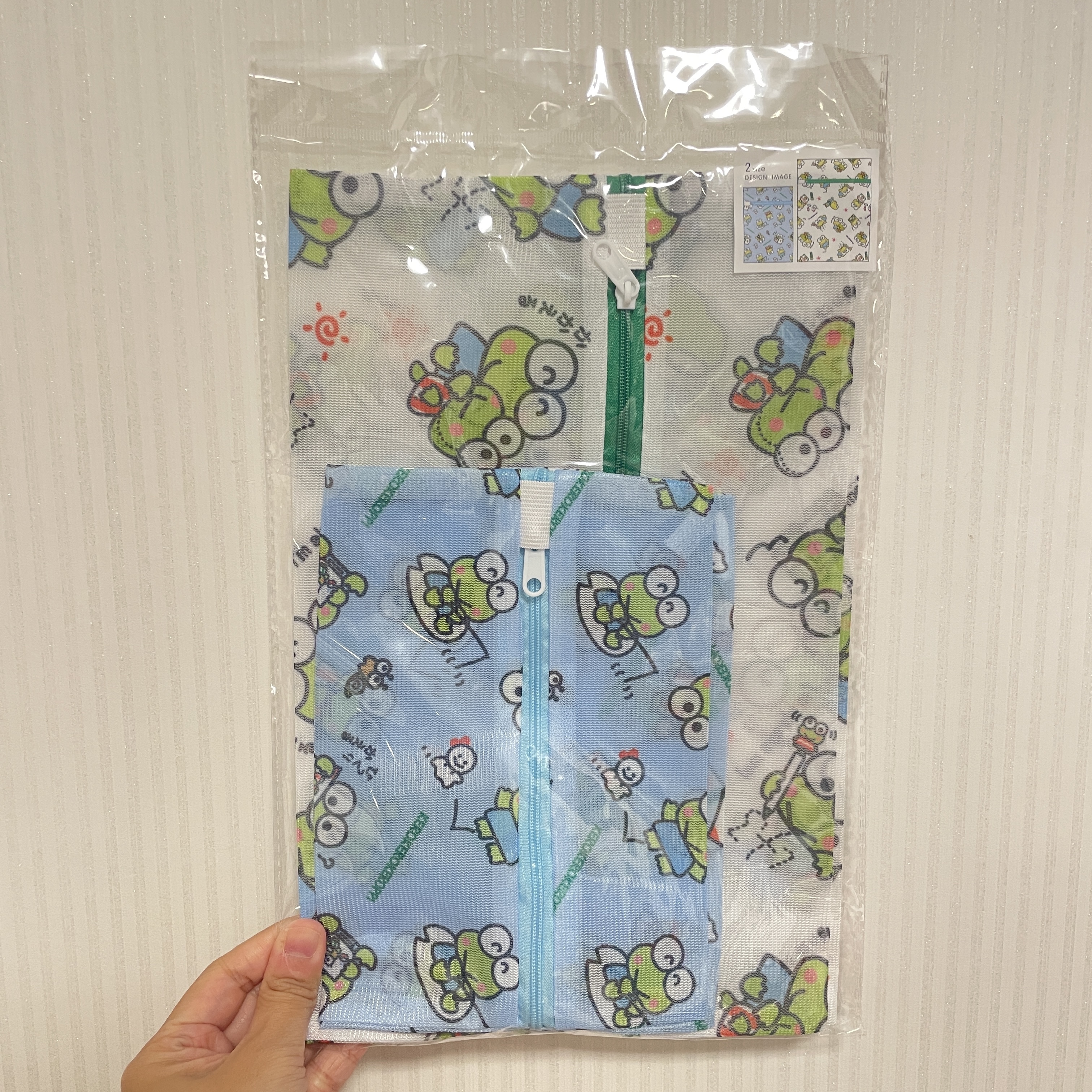 JP Keroppi 密集式 2P網料洗衣袋 3986 TK251012
