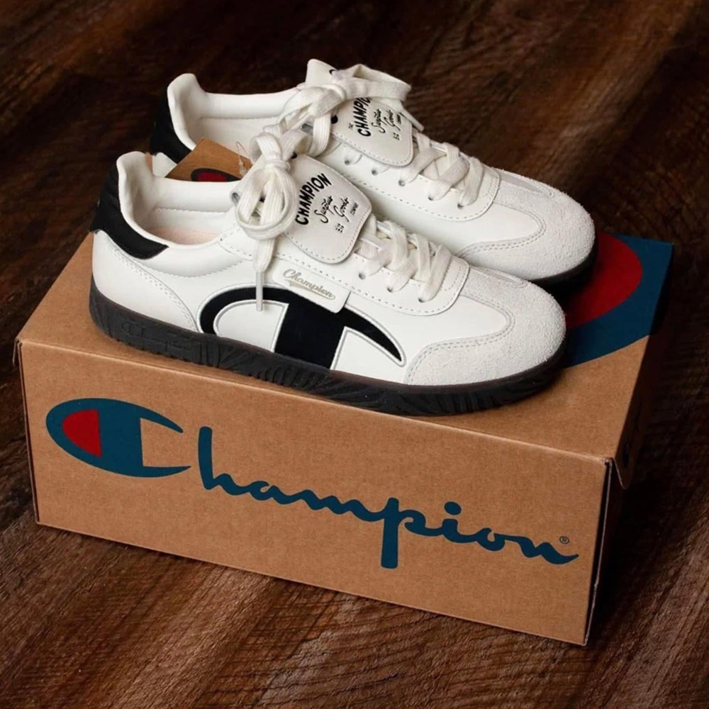 女款 -Champ T-trainer經典T頭德訓鞋-白黑色（U5CFCTW12R2）