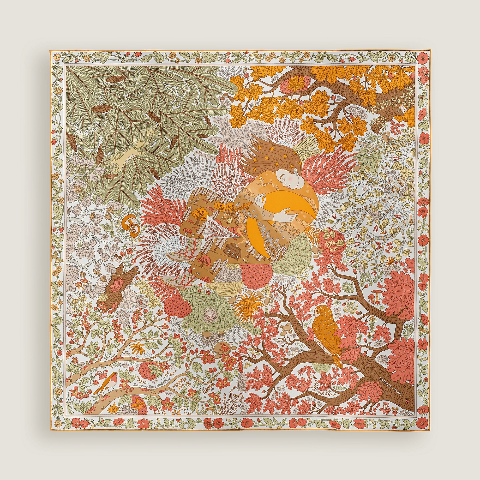 Dans les Bras de Selene scarf 90x90 cm