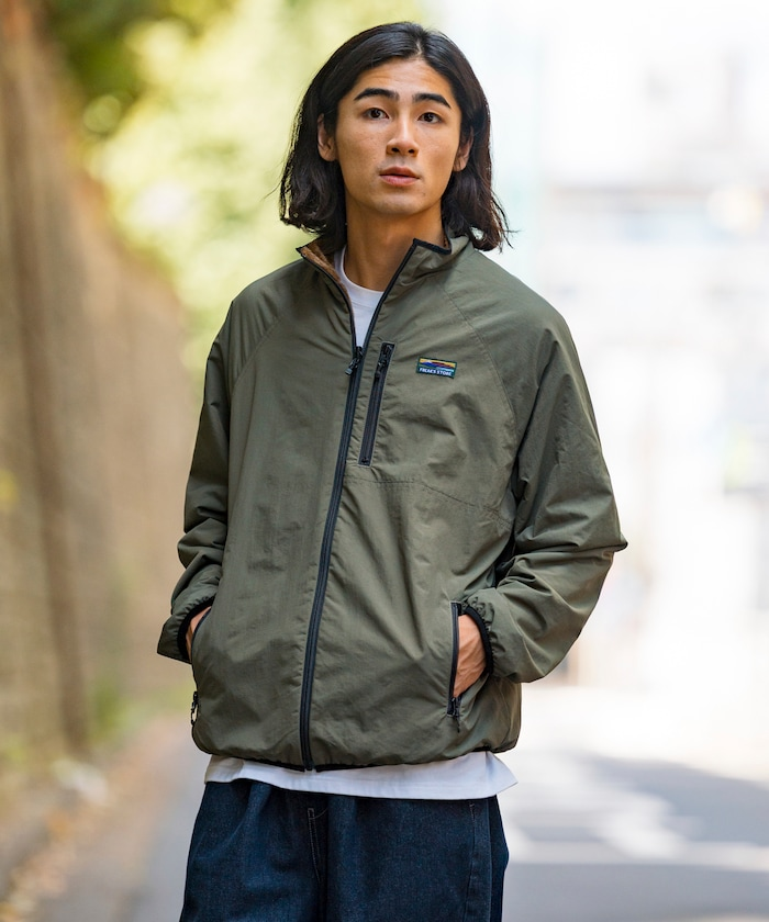 日本 Freak's Store  Relax Fit Nylon Fleece Reversible Blouson. 尼龍雙面外套