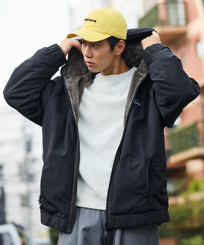 日本 Relax Fit Nylon Fleece Reversible Hoodie 連帽雙面外套