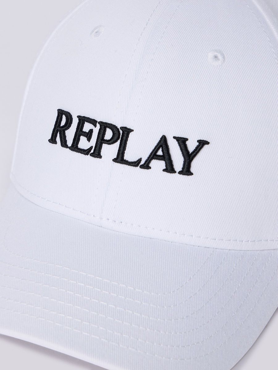 刺繡Logo白色棒球帽