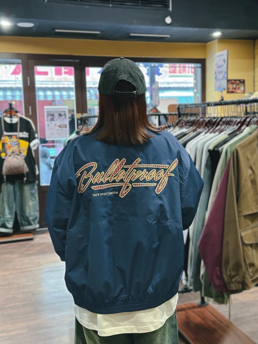 美式復古刺繡拼布外套