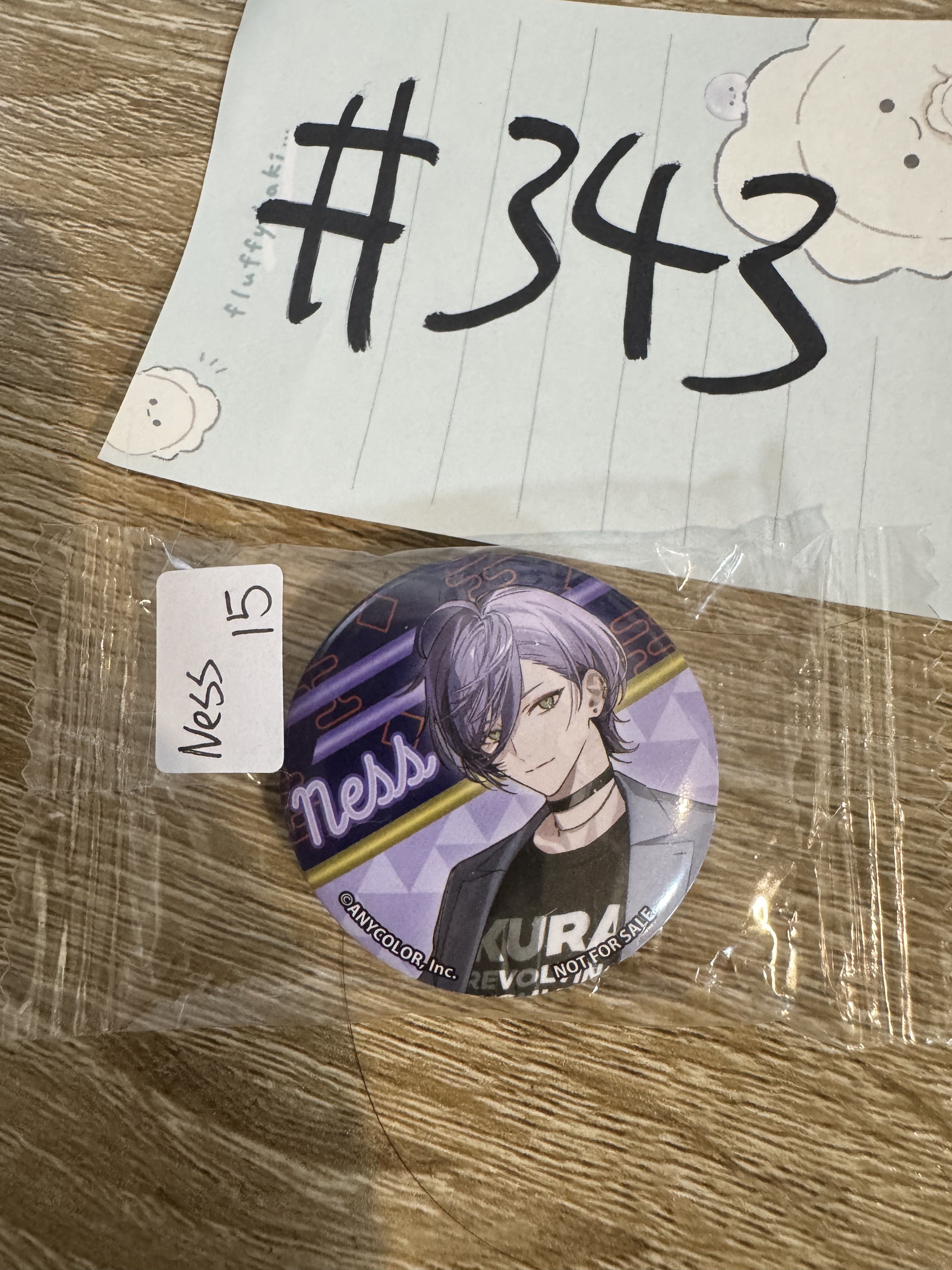 彩虹社  NESS 襟章 #343