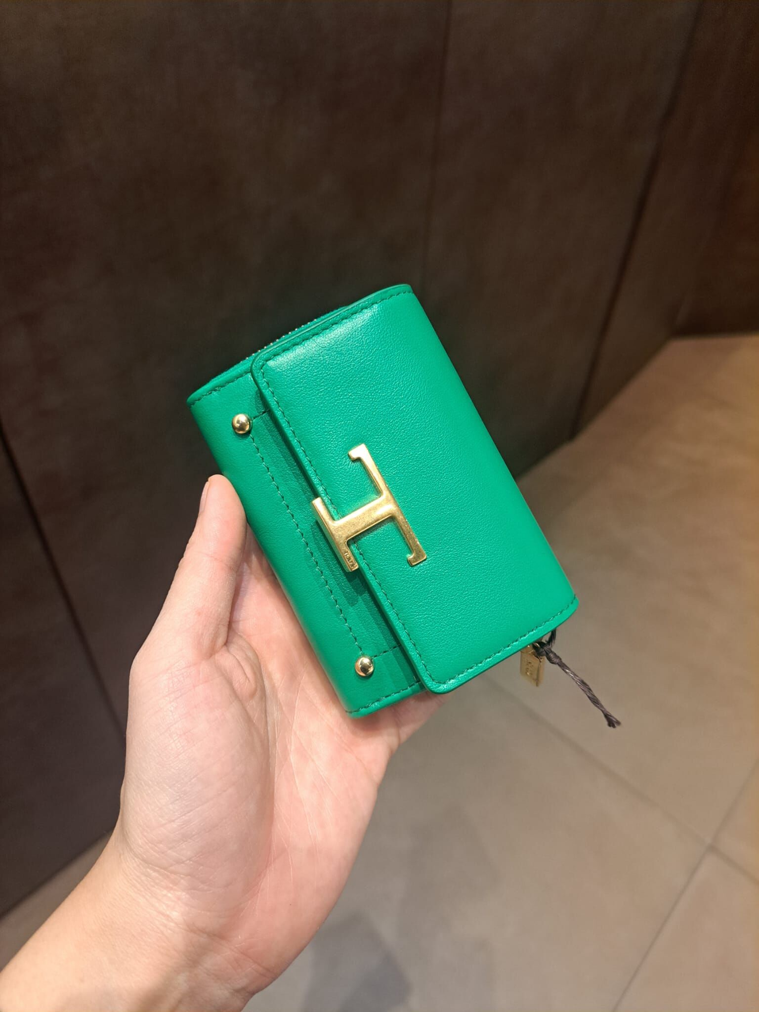 Tods TSA P Monete Carte Wallet Green
