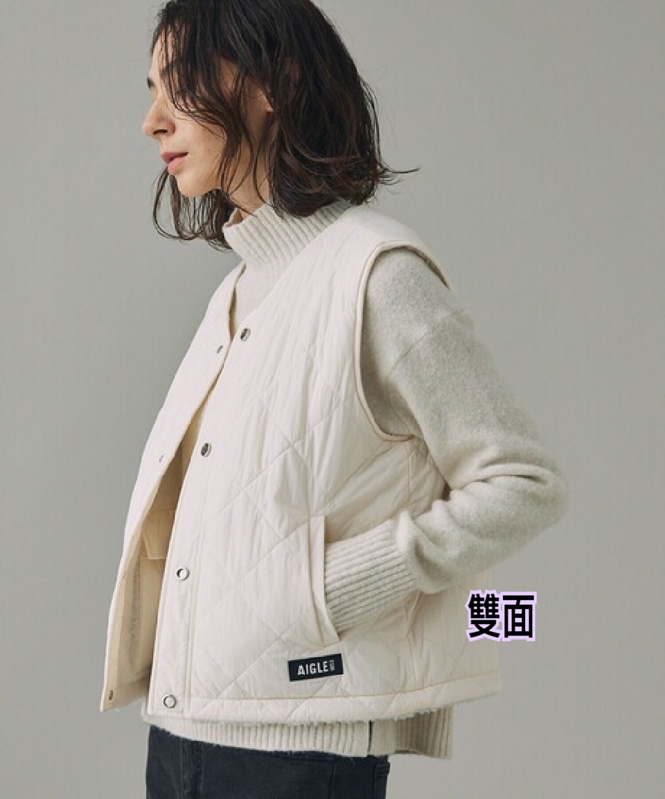 12/10 sale Aigle 雙面毛毛背心外套/3 色