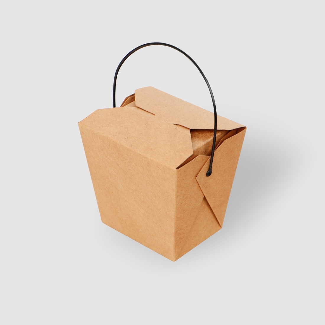 手提方形餐盒-ZS 牛皮 32oz 6號