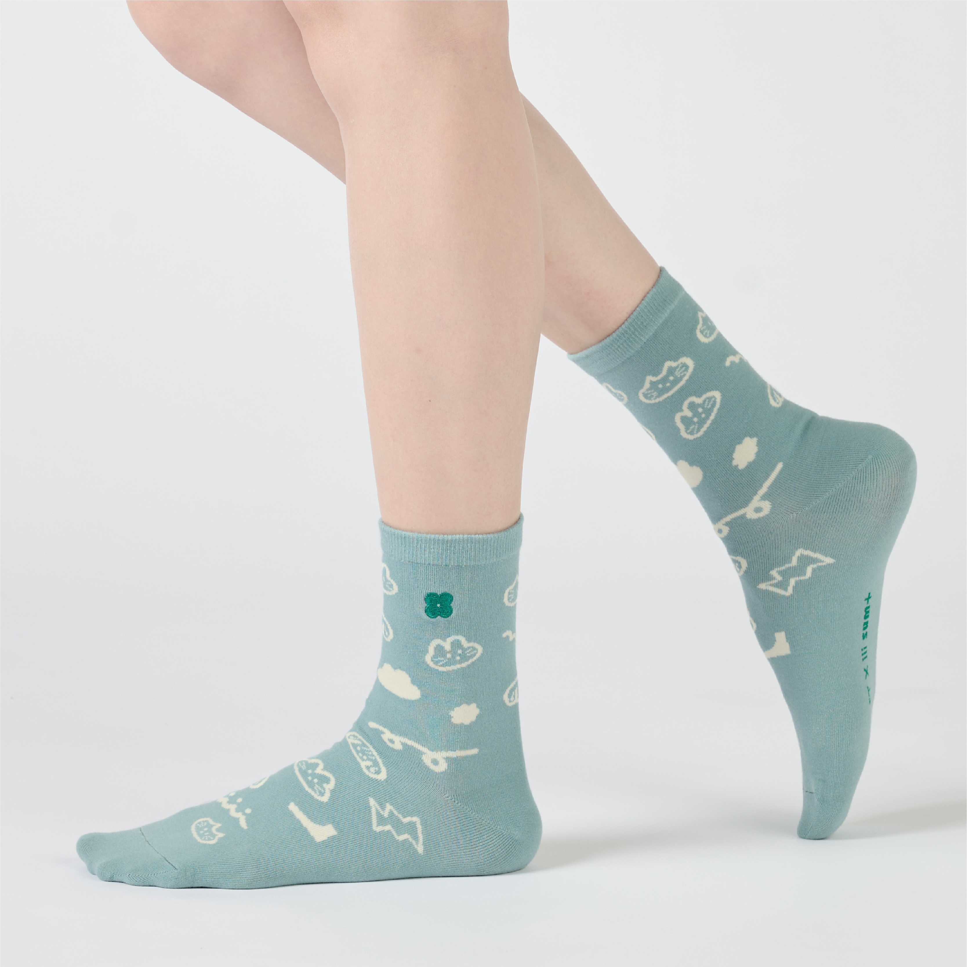 飄飄雲朵〈灰綠〉