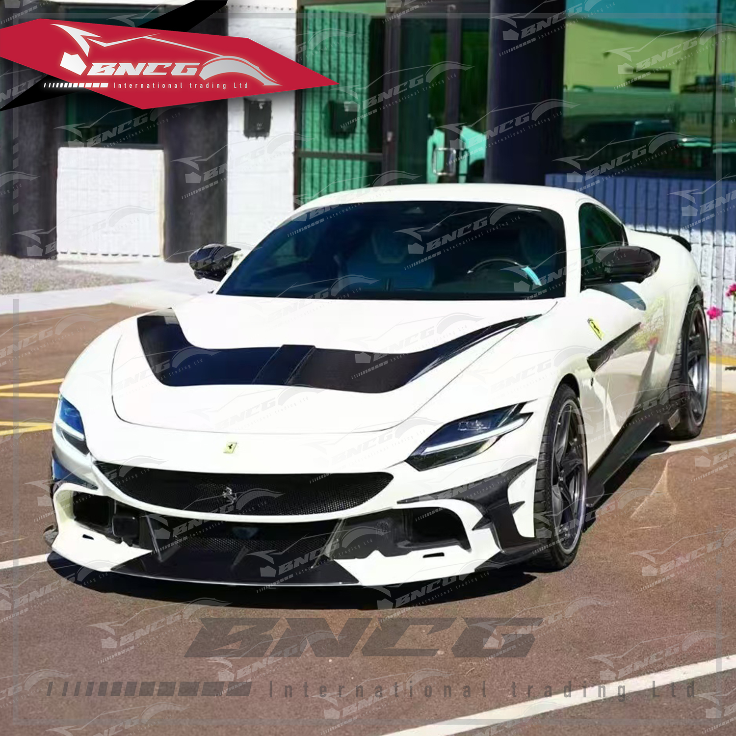 法拉利 Ferrari Roma Mansory款 乾碳纖維 空力套件 前保桿 置物箱蓋 前風刀 側裙 後導流 尾翼