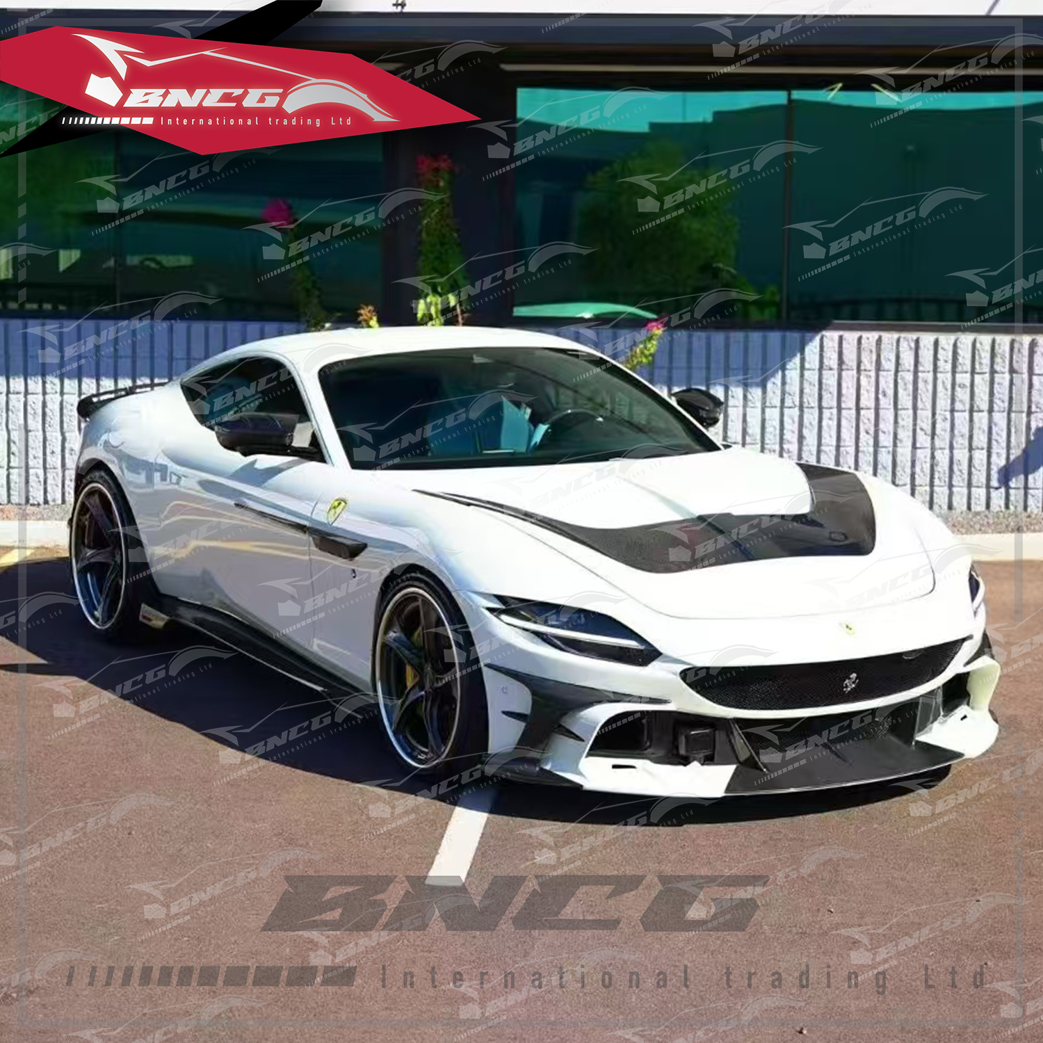 法拉利 Ferrari Roma Mansory款 乾碳纖維 空力套件 前保桿 置物箱蓋 前風刀 側裙 後導流 尾翼