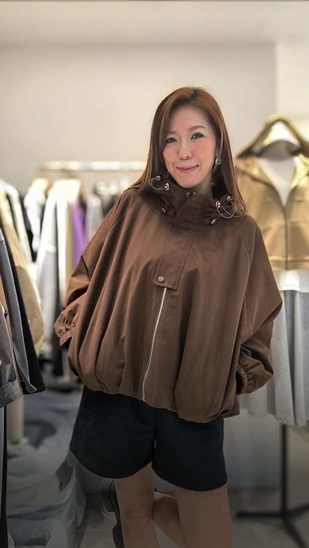 🥰K0697  ▶️連帽拉鍊外套 👉B:142cm L:59cm