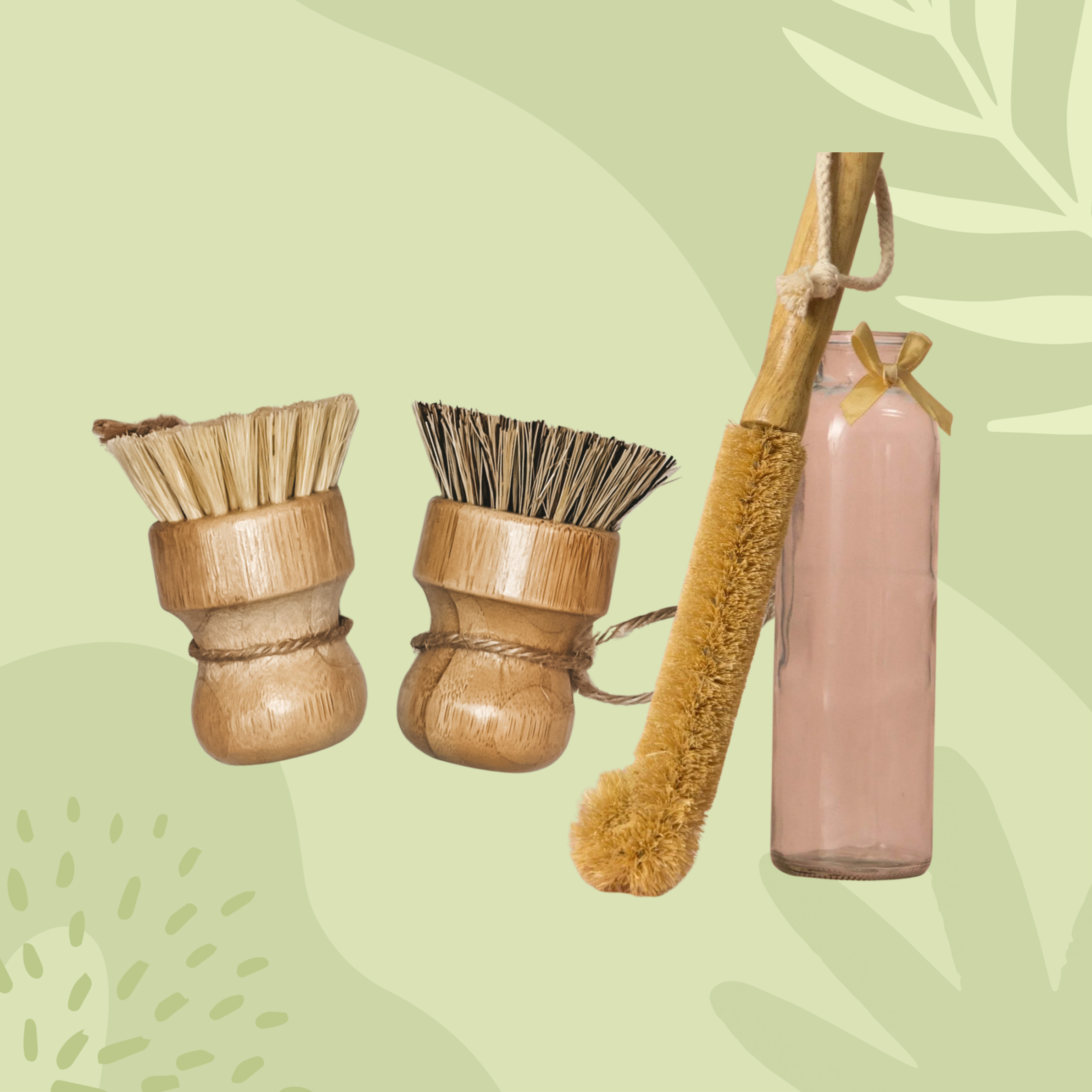 【優惠組合】天然植纖清潔三刷組A｜蔬果、鍋具到杯子，一組搞定