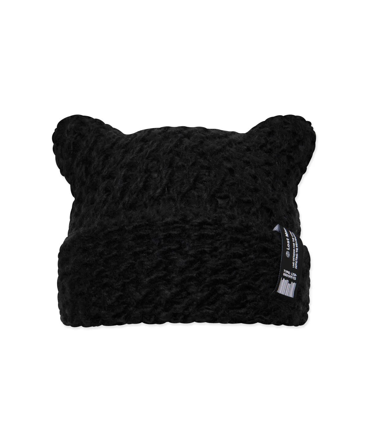 LMC - CROCHET SQUARE BEANIE (black)