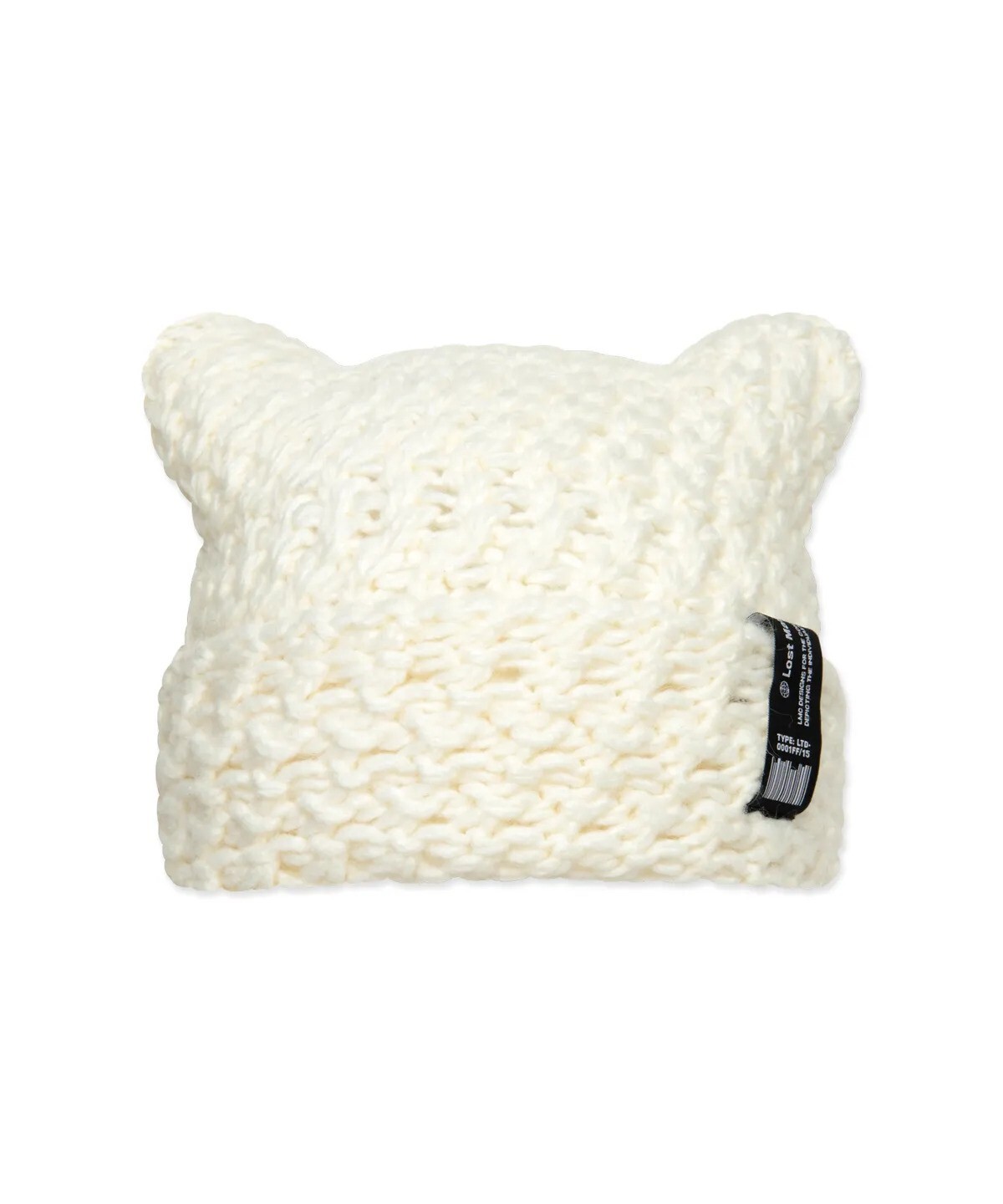 LMC - CROCHET SQUARE BEANIE (ivory)