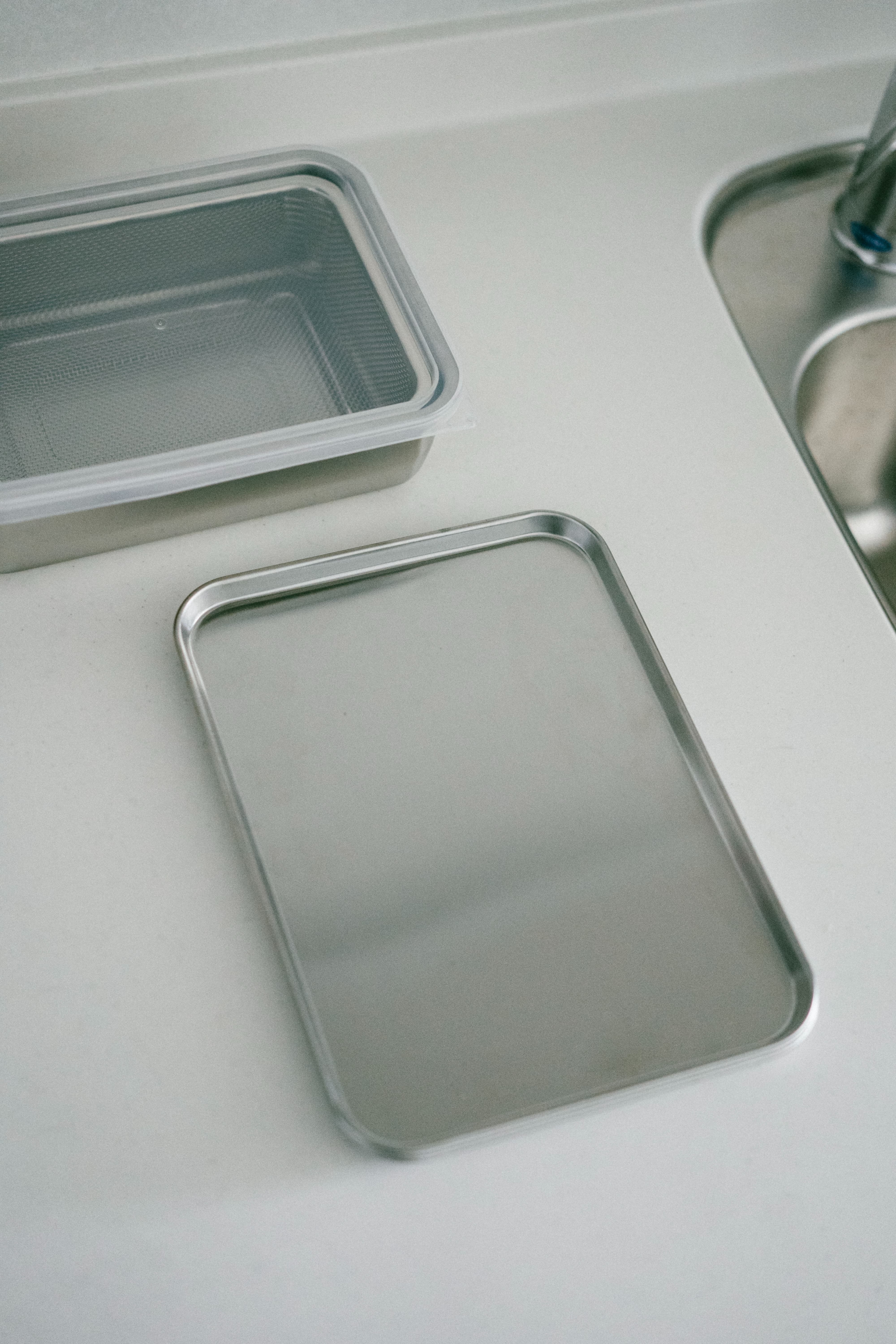 下村企販日本製不鏽鋼角形調理盤（3入組）