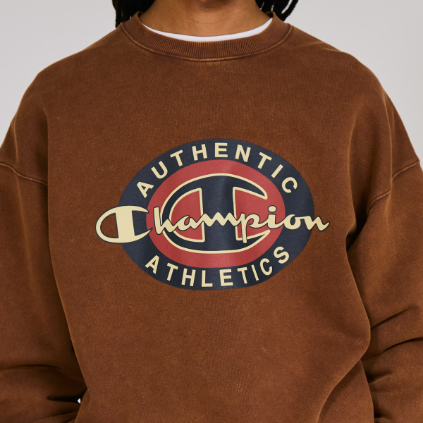 男款- ACTION STYLE寬版印花衛衣-褐色（C3-C014-860）