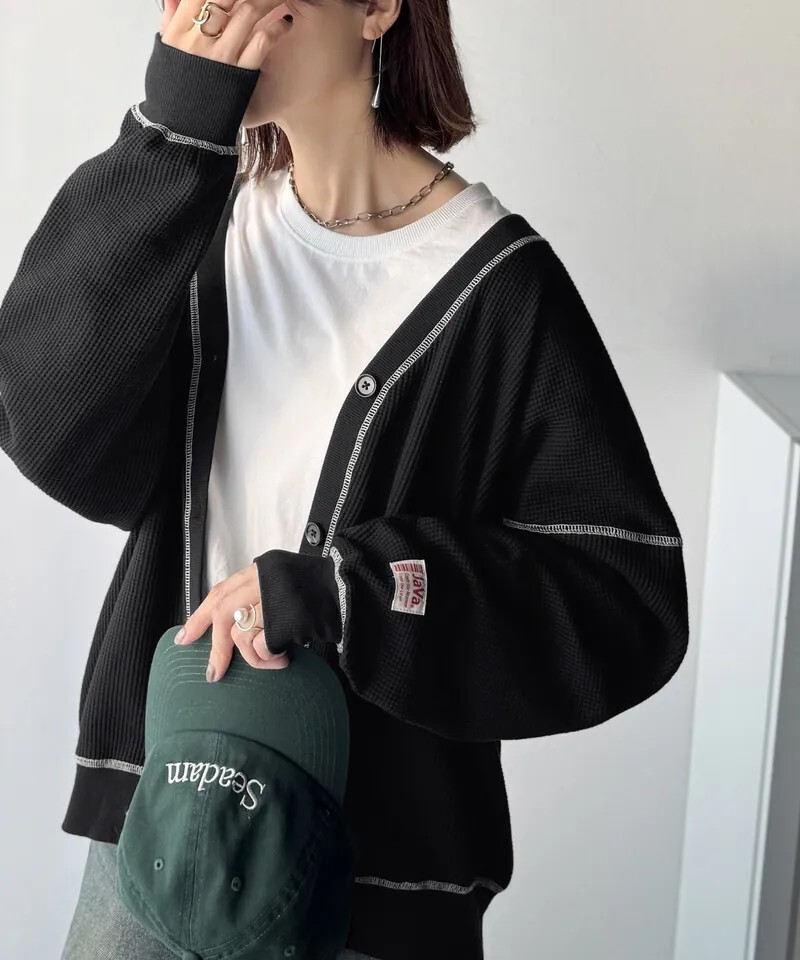 JAVA 華夫格開襟外套 5色