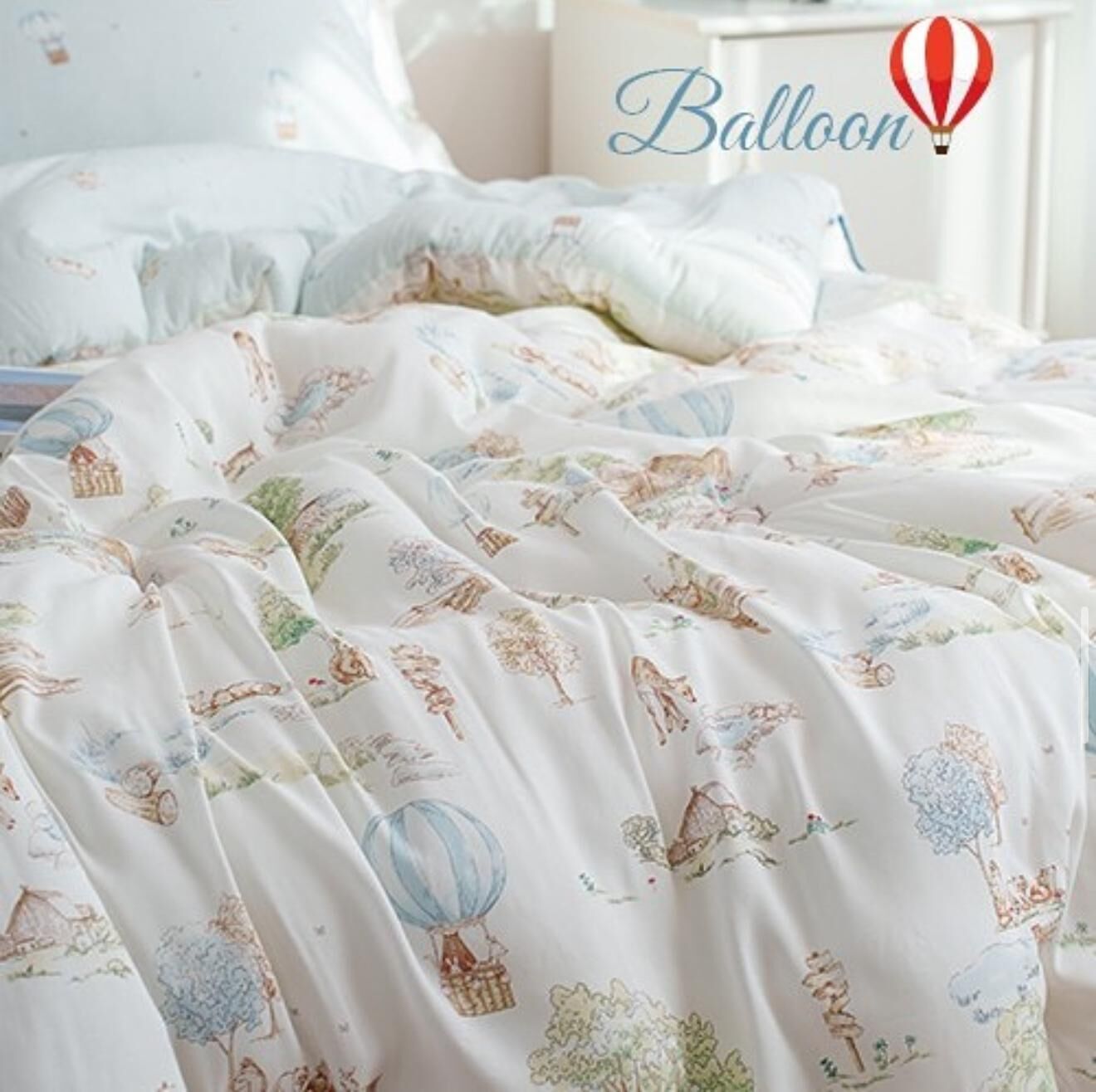 【直播】LL101425 森林小屋與熱氣球 100%天絲 四季厚被