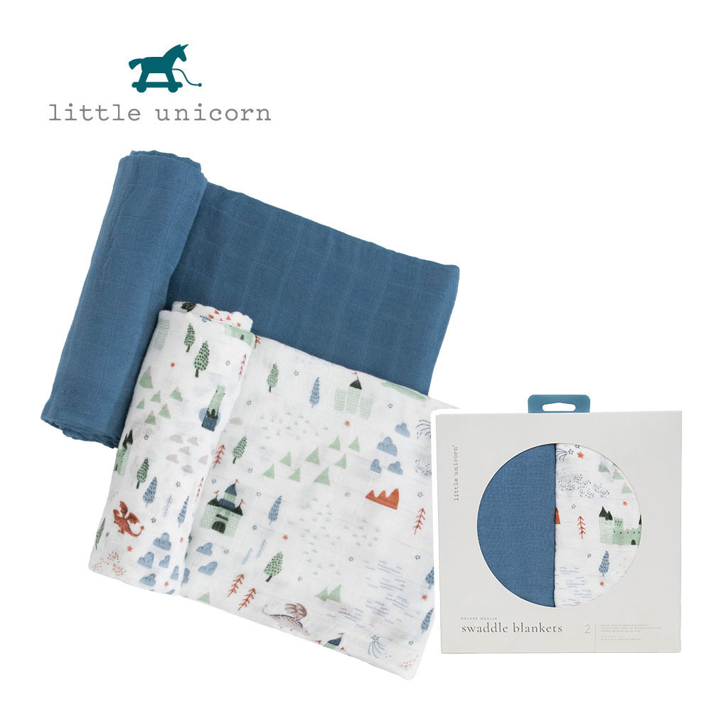 Little Unicorn 竹纖維紗布巾兩入組 (多款可選)