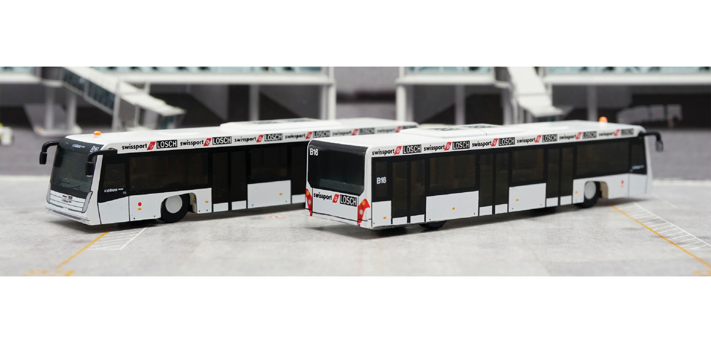 JC wings 1/200 機場巴士 Swissport 內裝版2 套
