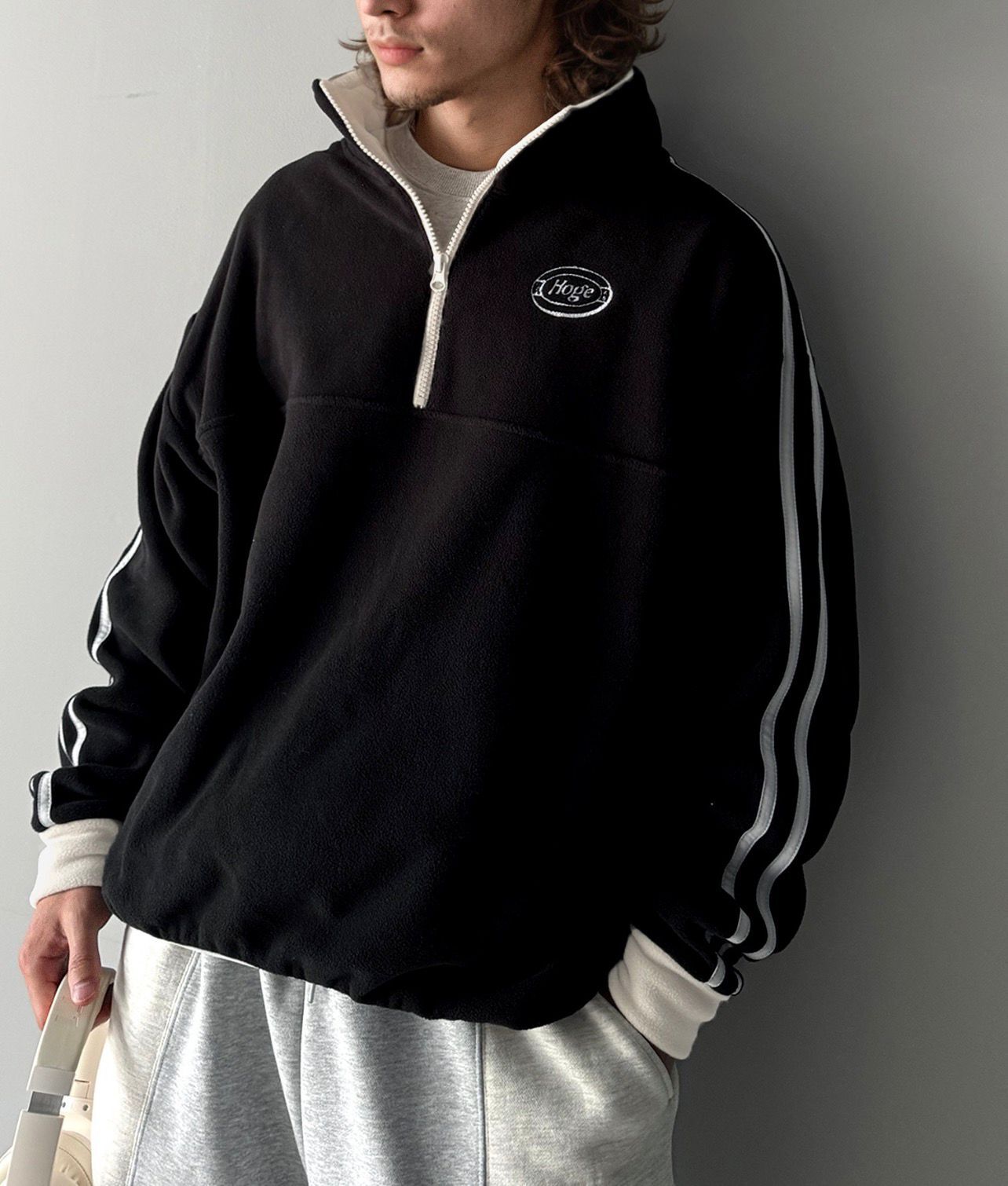 【預購】JN101302 JaVa X Classical Elf  羊毛半拉鏈刺繡衛衣