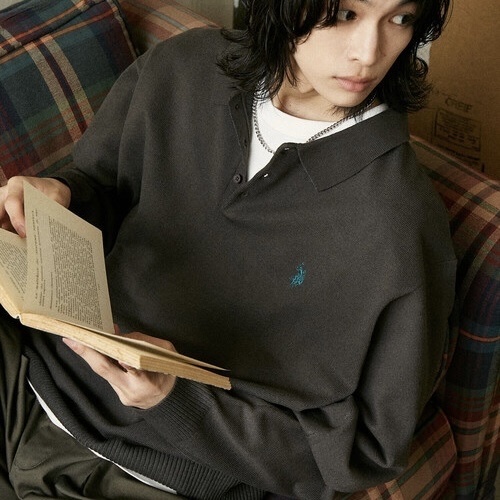 日本限定 U.S. POLO ASSN. SWEAT LIKE KNIT 亨利領 學院風 長袖上衣 衛衣 6色