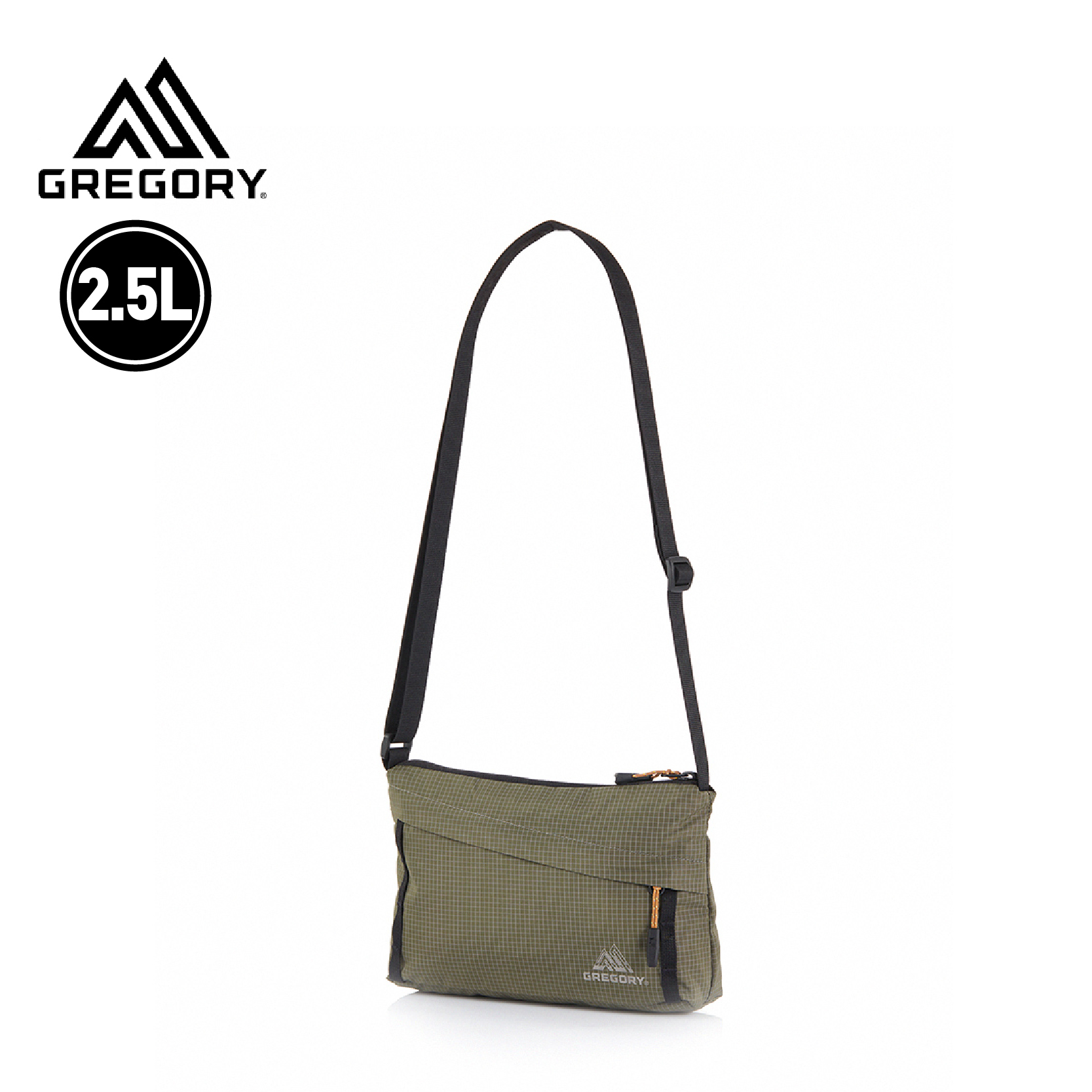 GREGORY 美國 CROSSBODY AL 輕量肩背包 2.5L (卡其綠) 70GR138248