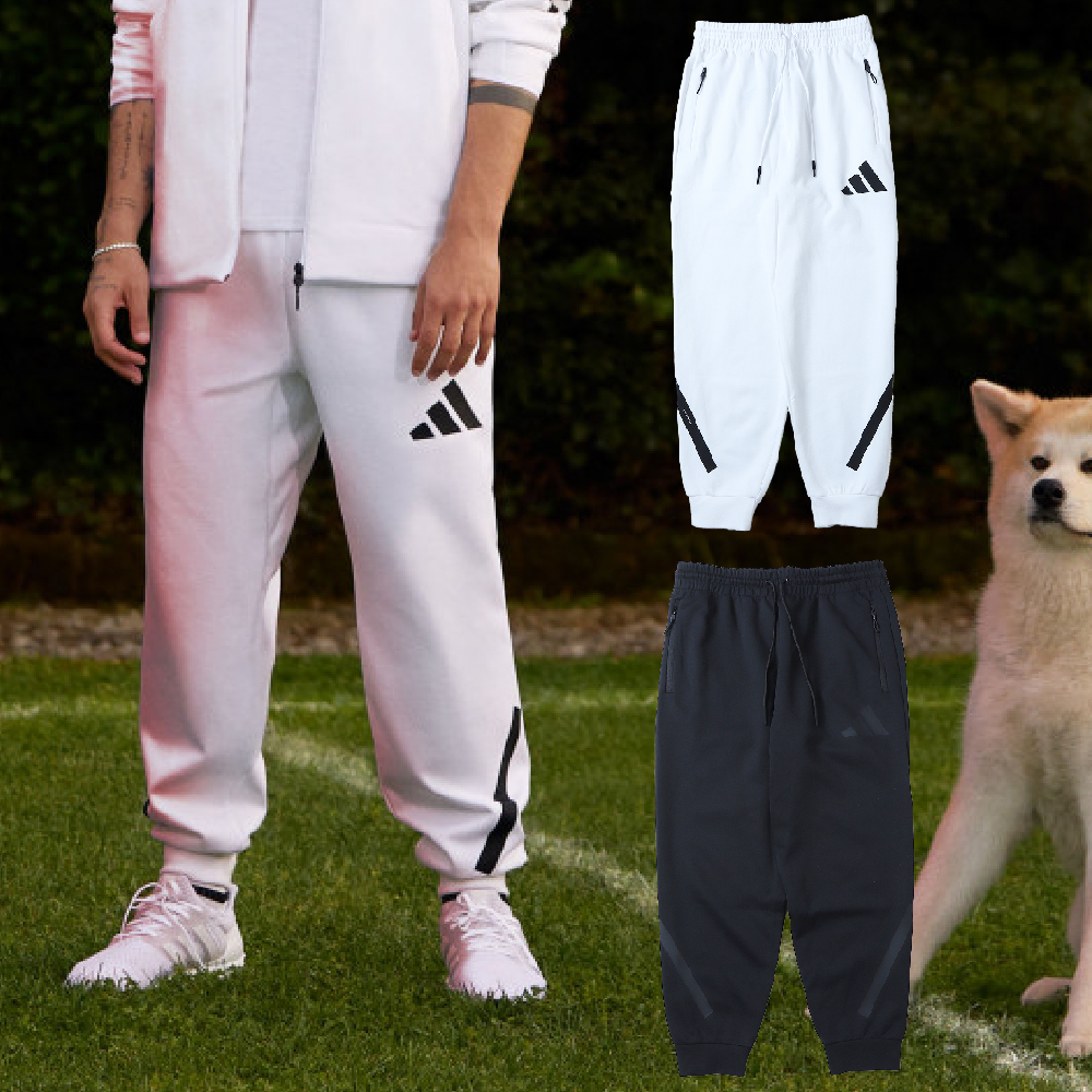 男女款 ADIDAS M Z.N.E. PT 白色 黑色 抽繩 縮口 棉褲 長褲【JF2449/JD9599】