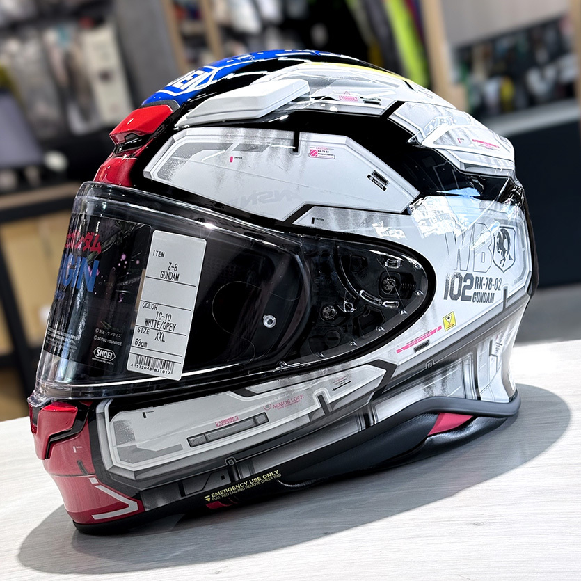 安信騎士|SHOEI Z-8 鋼彈聯名MRX-78-02 GUNDAM TC-10 全罩式安全帽